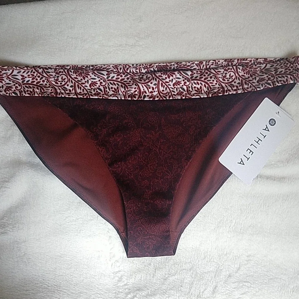 Athleta Aqualuxe Batik Swimsuit Bikini Bottom - Picture 3 of 14